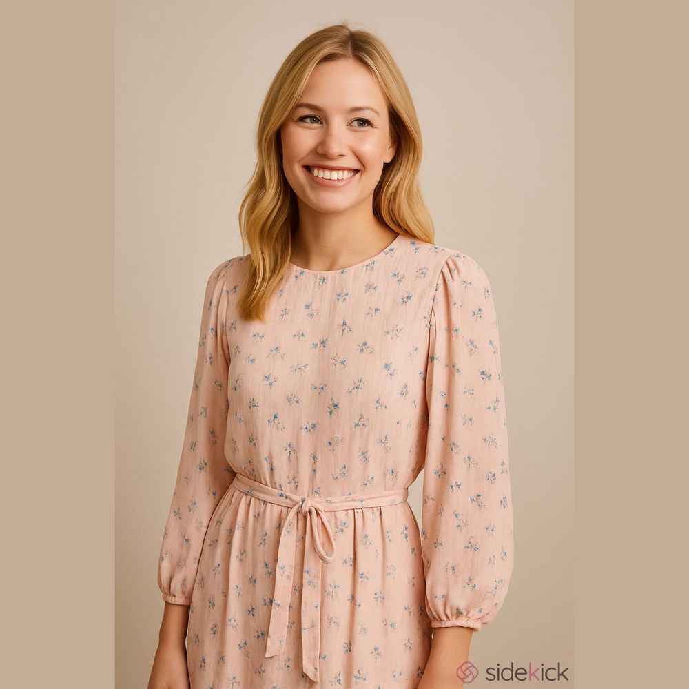 Gianni Bini Pink Cream Striped Party Dress Medium